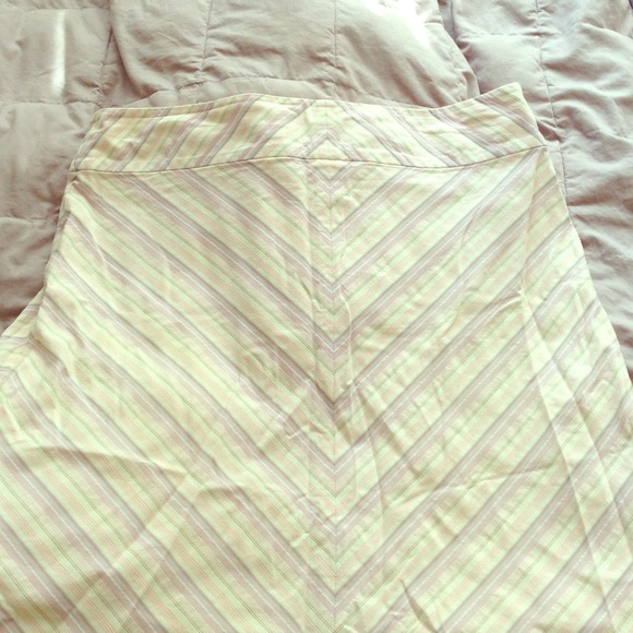 White/pink/purple pastel A Line BR skirt