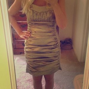 REDUCED 📍📍📍Cache shimmer gold dress