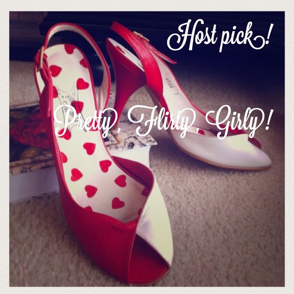 Jeffrey Campbell Shoes - Jeffrey Campbell Hearts Slingbacks sz 7 or 7.5