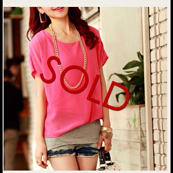 Casual chiffon bat shirt