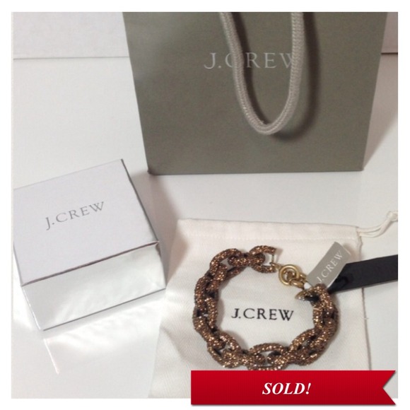 J. Crew Jewelry - ❌HOLD❌J.Crew Pave Link Bracelet J. Crew Jewelry - ❌HOLD❌J.Crew Pave Link Bracelet