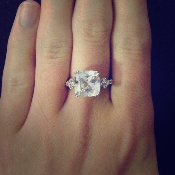 Sterling Silver and White Sapphire Ring
