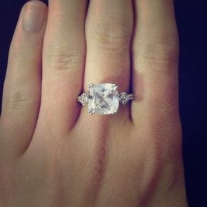 Sterling Silver and White Sapphire Ring