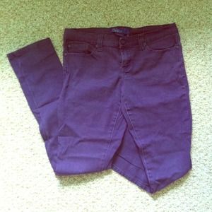 Purple skinny jeans