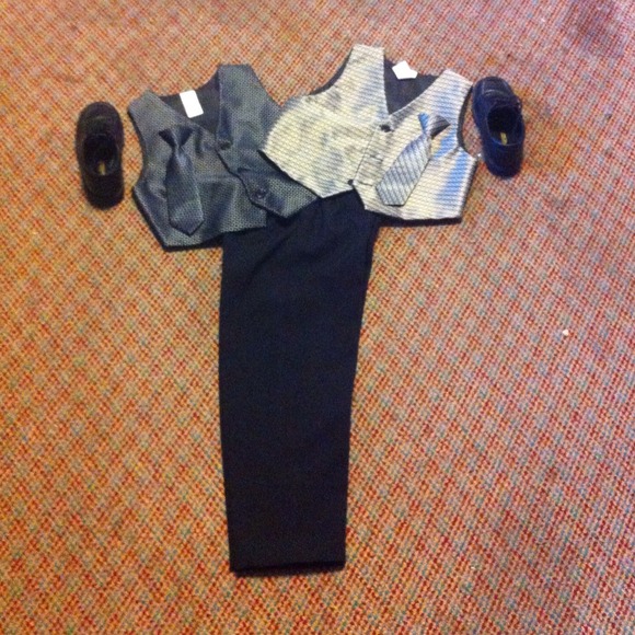 Toddler vest with matching tie & shirt