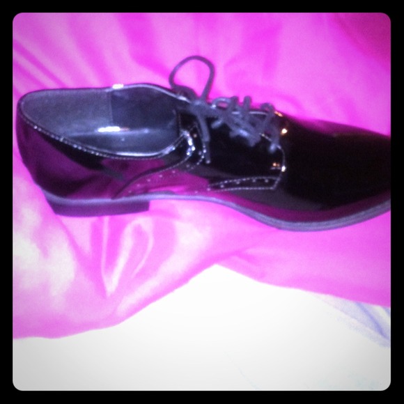 Forever21 Black Patent Leather Loafers
