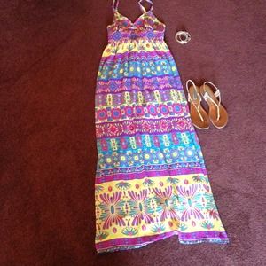 Forever 21 printed maxi dress