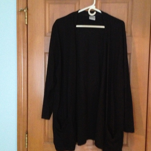 Black long overcoat