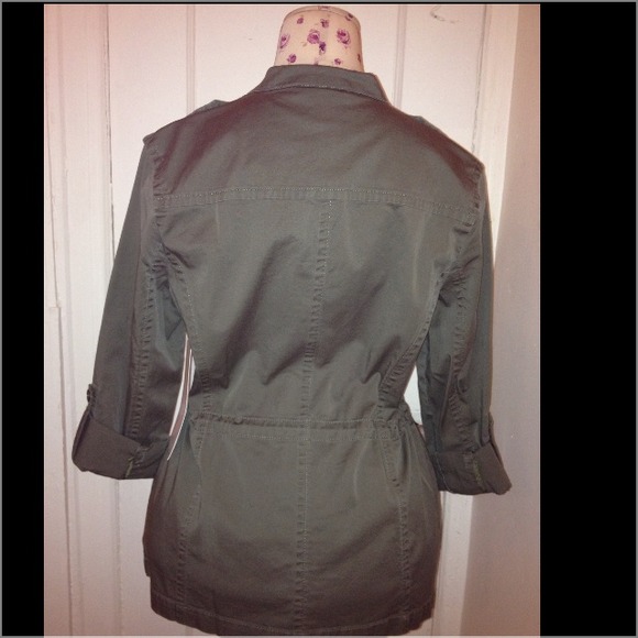 ❌SOLD❌Style & Co Stud Embellished Cargo Jacket - Picture 3 of 4