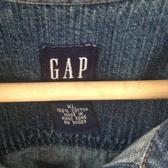 Traded.....gap jean jacket shirt xl - Picture 2 of 4