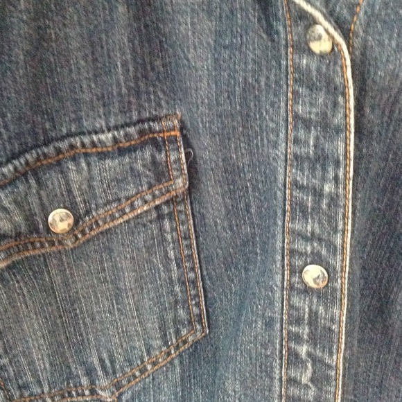 Traded.....gap jean jacket shirt xl - Picture 3 of 4