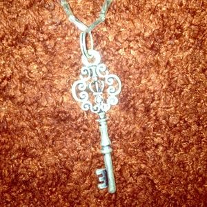 Handcrafted Skeleton Key Necklace.