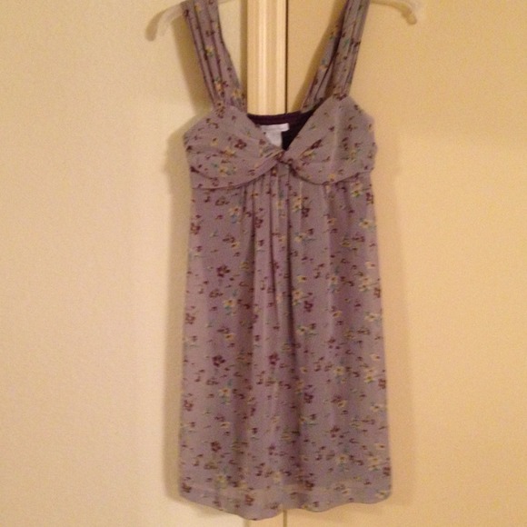 Purple floral dress - Picture 1 of 3