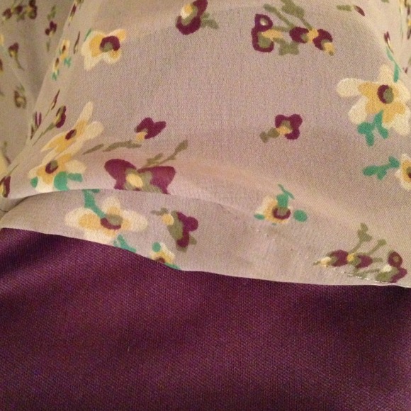 Purple floral dress - Picture 3 of 3