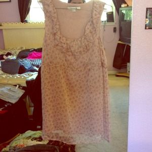 Floral baby pink dress
