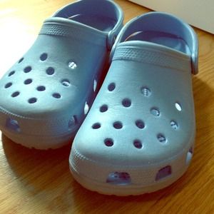 Sky blue crocs