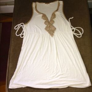🌟 Reduced Cream/Gold Sleeveless Shirt