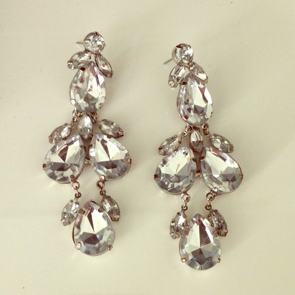 Arden B Jewelry - Arden B Faux Crystal Drop Dangle Earrings