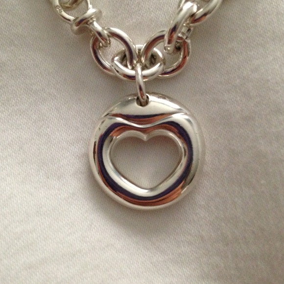 Authentic Movado sterling silver heart bracelet - Picture 2 of 3