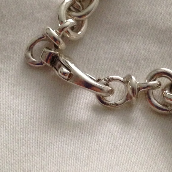 Authentic Movado sterling silver heart bracelet - Picture 3 of 3