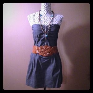 Strapless Dress (Denim Look)