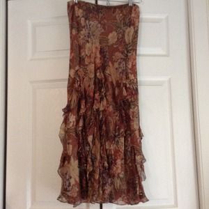 💥Sold in bundle💥Ralph Lauren paisley long skirt