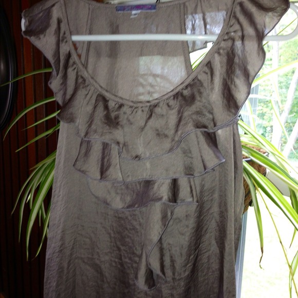 🌟 Reduced Grey Ruffle Top Dress - Picture 2 of 3