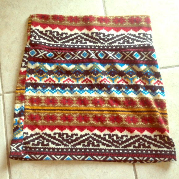 Mini multi colored tribal skirt