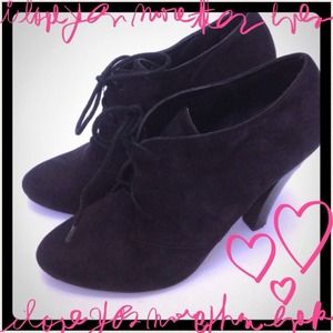 REDUCED Aldo | 7 (37) | Dark Navy Suede Boot Heels