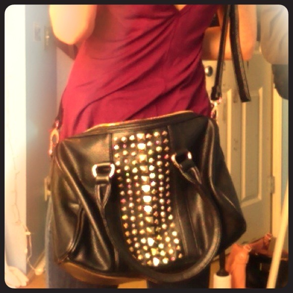 💋SOLD💋Studded black bag