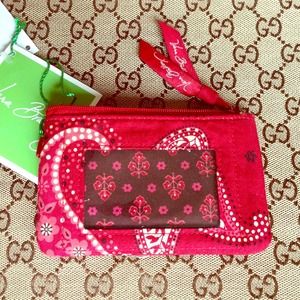 ❌Sold ❌ Vera Bradley zip ID case. Red.