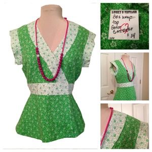 Vintage 80's Wrap Shirt