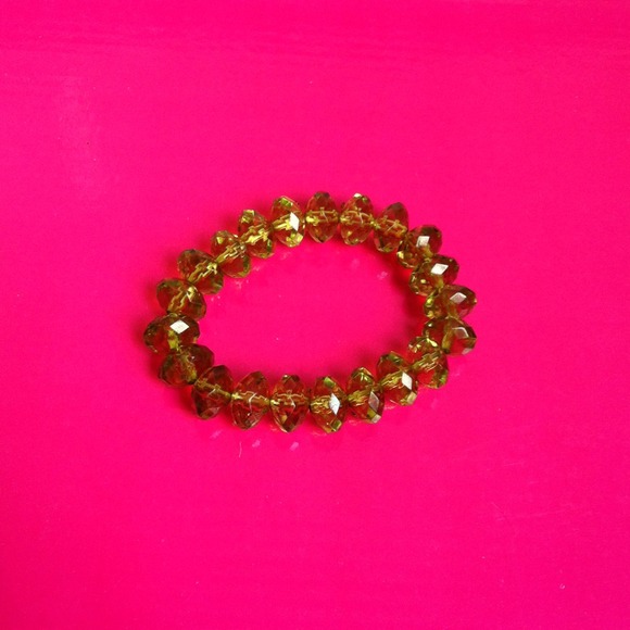 Green crystal bracelet