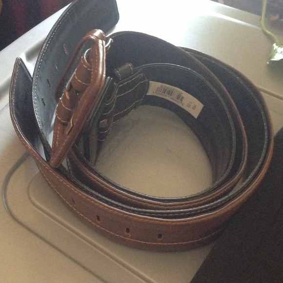 2 wide Leather Belts