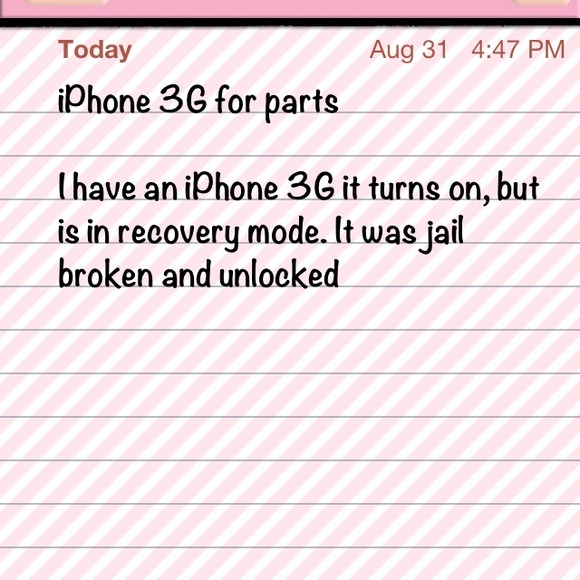 iPhone 3G for parts 👍paypal👍🚫trades🚫