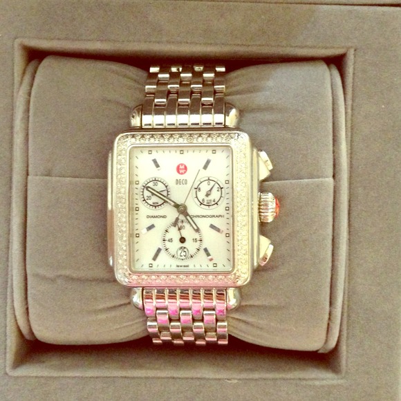 Michele Signature Deco Diamond Watch