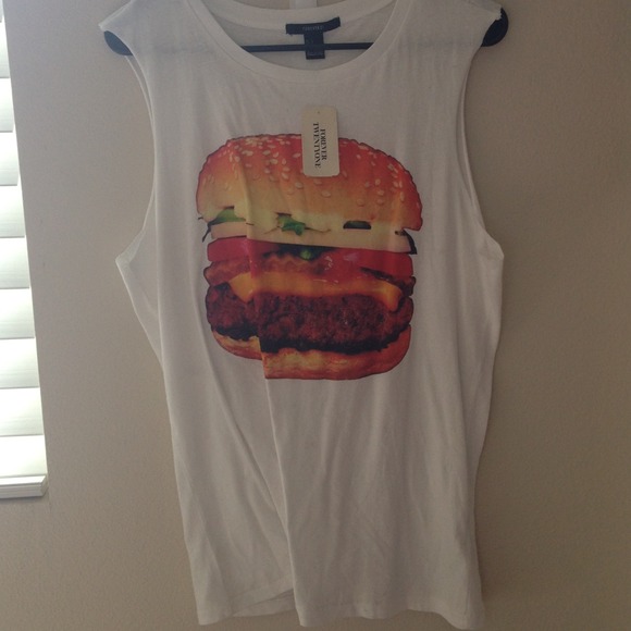 Hamburger muscle tee