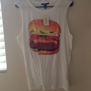 Hamburger muscle tee