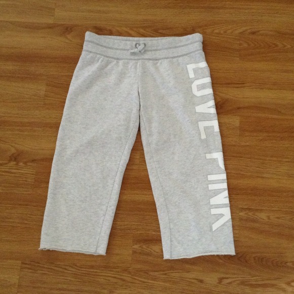 VS Pink Cropped Sweatpants