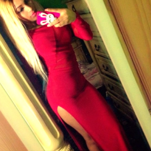 Red Maxi dress from a NYC boutique ❤