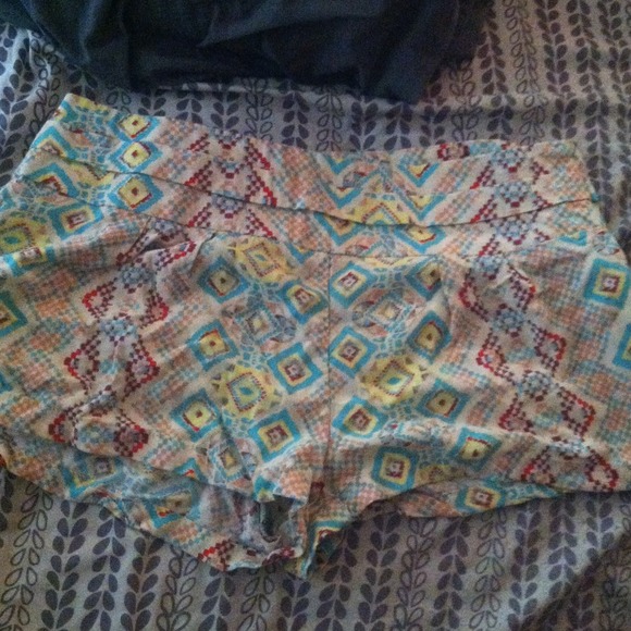 Tribal print shorts