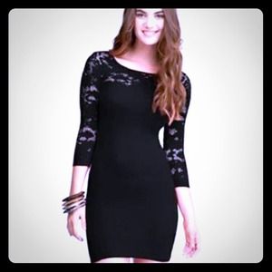 *sold* bebe lace bodycon
