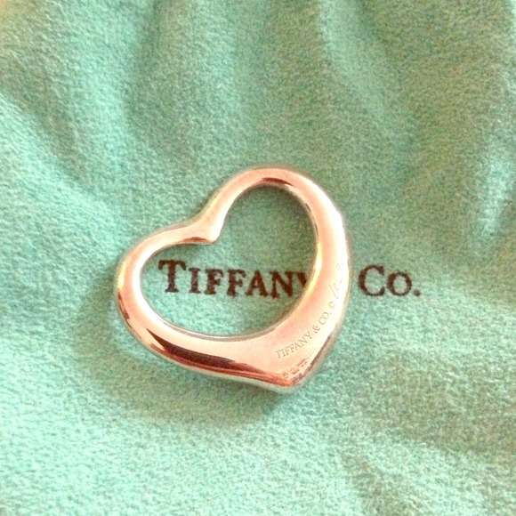 Tiffany's Elsa Peretti Open Heart Pendant Med