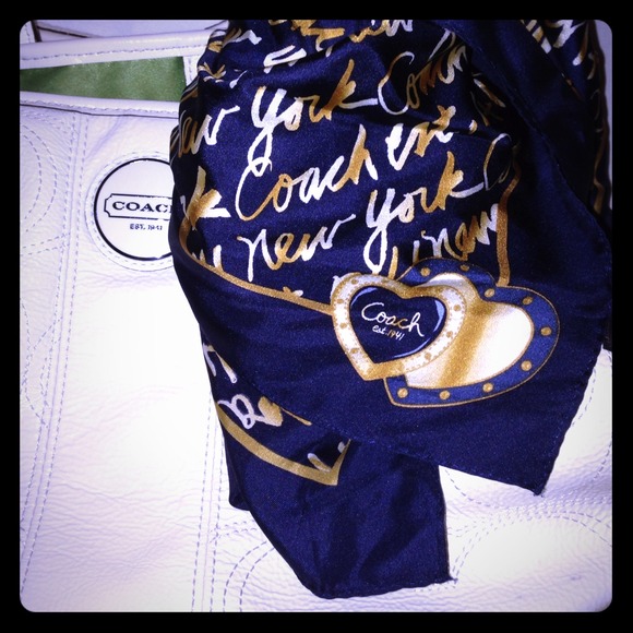 Coach silk scarf