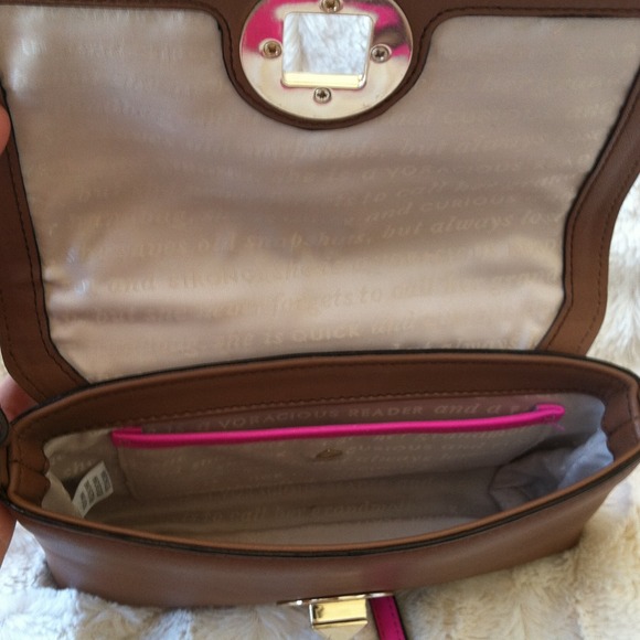 kate spade Bags Authentic Tan Pink Crossbody Bag Poshmark