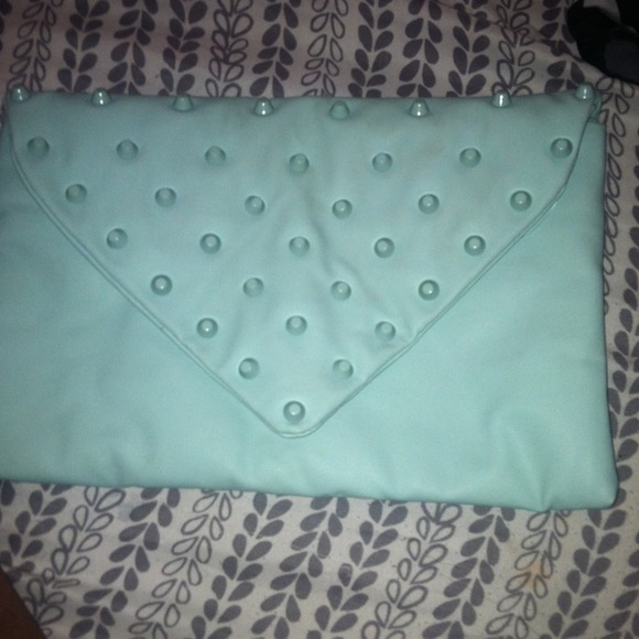 Pastel blue Envelope Clutch