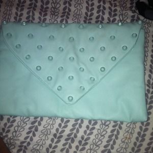 Pastel blue Envelope Clutch