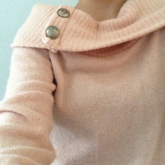 Light beige pink long sweater - Picture 2 of 3