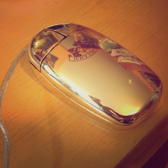 Gold juicy couture mouse