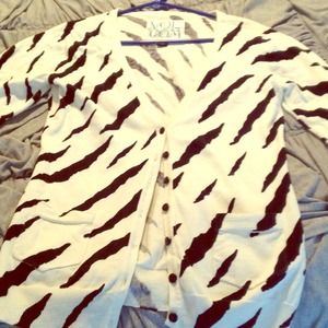 Volcom Zebra Striped Cardigan